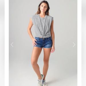 FRAME WOMEN'S KNOTTED ROLLED TEE